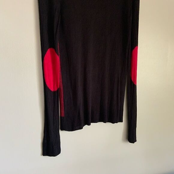 Kenzie Black and Red striped Lite Weight Sweater - Picture 11 of 15